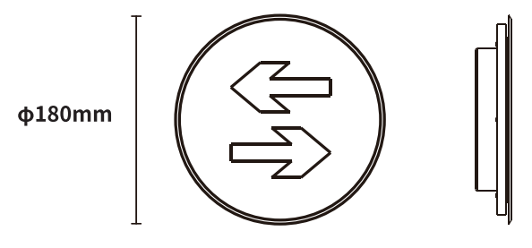 華天地埋燈具外觀尺寸